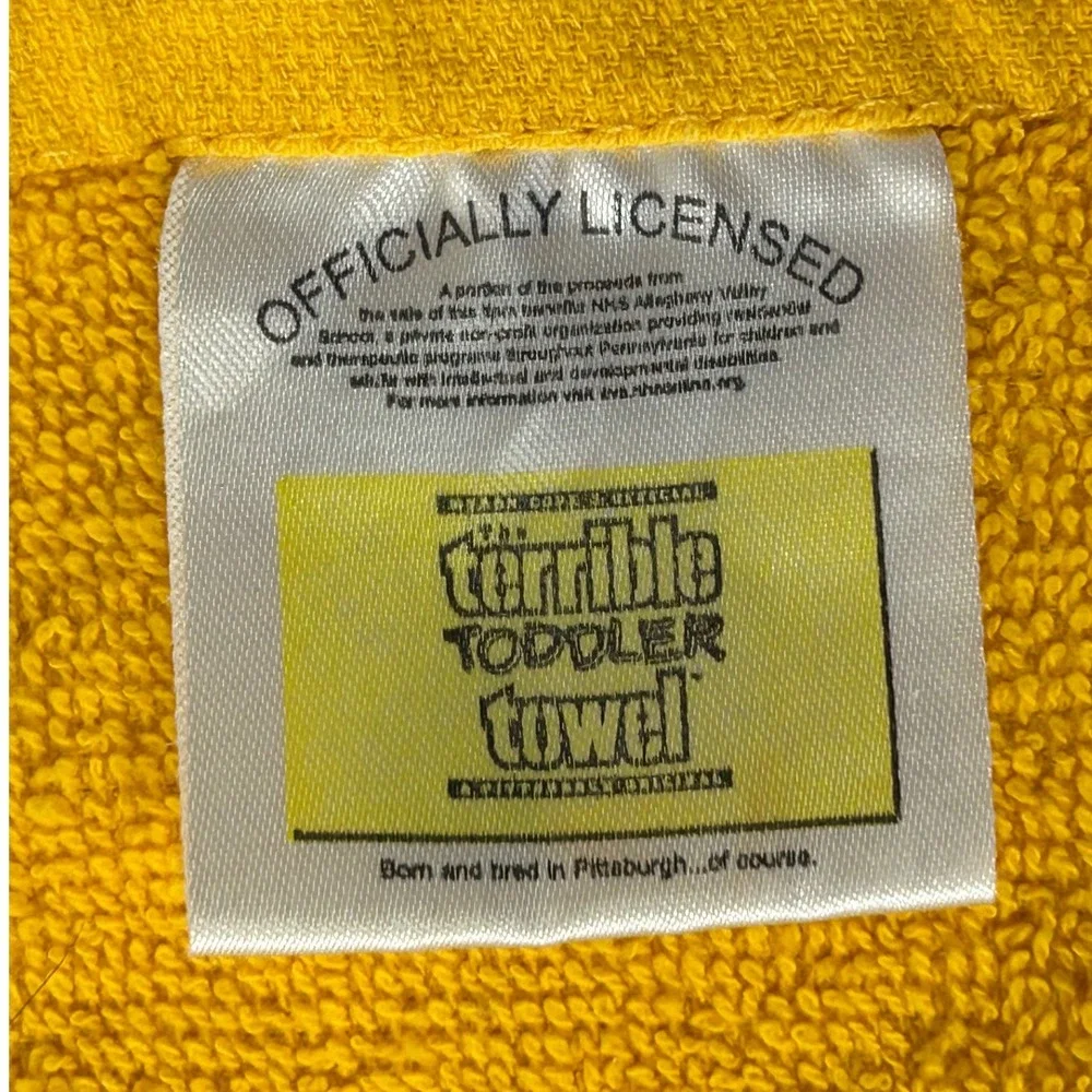 Myron Cope Official Terrible Toddler Towel Pittsburgh‎ Steelers Yellow